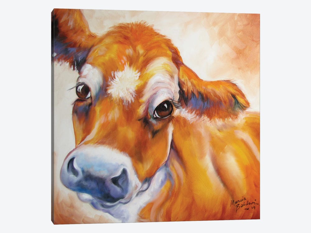 My Jersey Cow Commission by Marcia Baldwin 1-piece Canvas Print