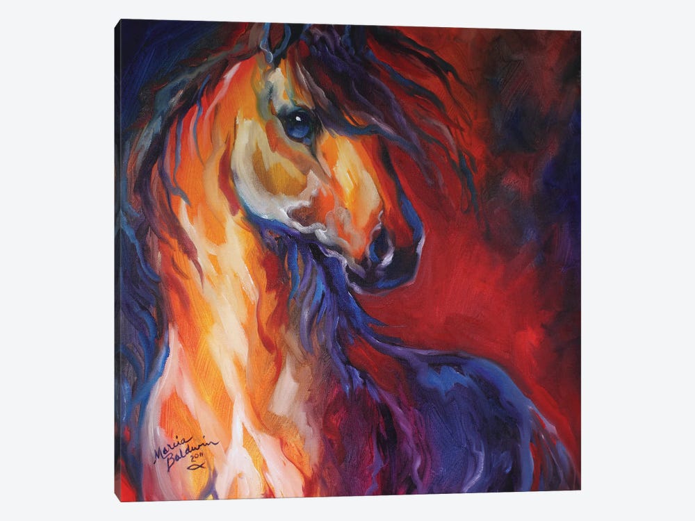Stallion Red Dawn by Marcia Baldwin 1-piece Canvas Art Print