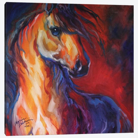Stallion Red Dawn Canvas Print #BDN53} by Marcia Baldwin Canvas Print