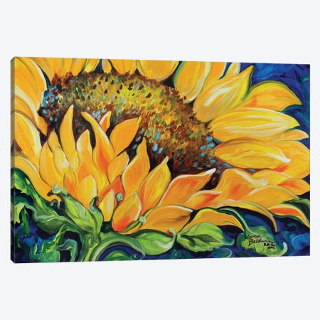 Sunflower September Canvas Print #BDN59} by Marcia Baldwin Canvas Print