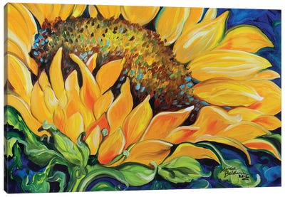 Sunflower September Canvas Art Print