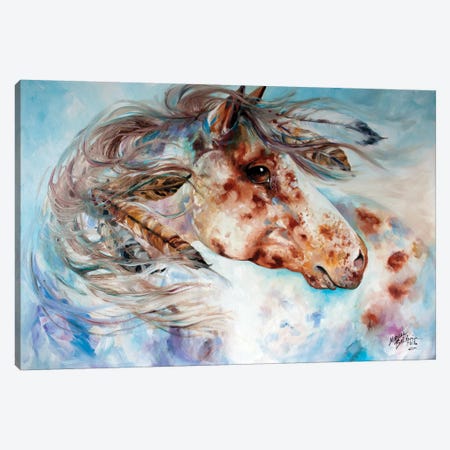 Thunder Appaloosa Indian War Horse Canvas Print #BDN65} by Marcia Baldwin Canvas Print