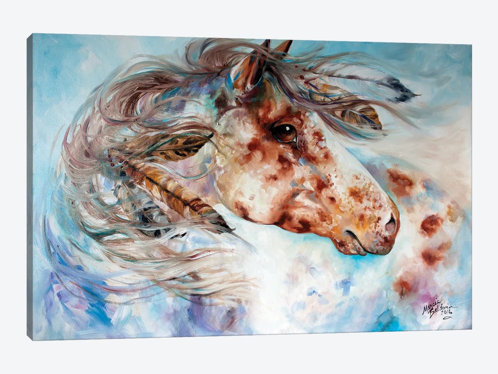 Thunder Appaloosa Indian War Horse by Marcia Baldwin 1-piece Canvas Artwork