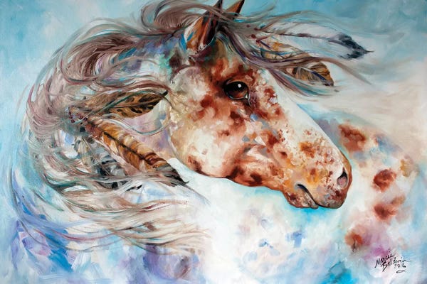 Native American Décor: Thunder Appaloosa Indian War Horse by Marcia Baldwin