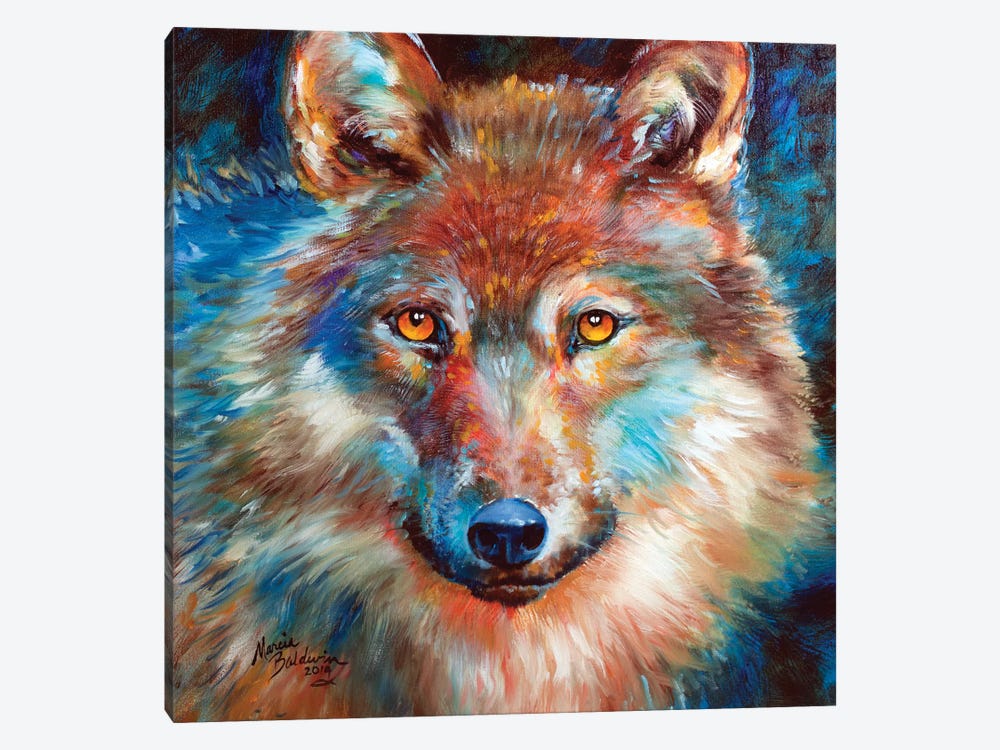 Timber Wolf Abstract by Marcia Baldwin 1-piece Canvas Art