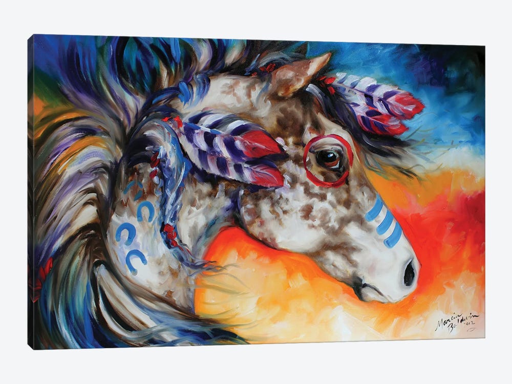 Appaloosa Indian War Horse by Marcia Baldwin 1-piece Art Print