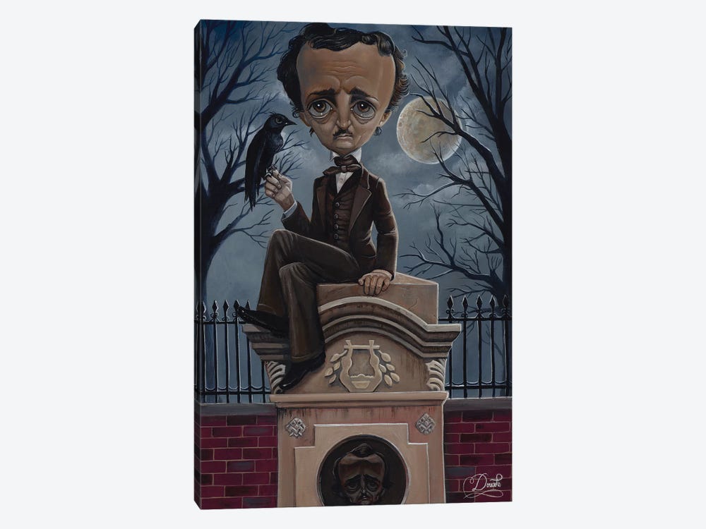 Ghost Poe by Bob Doucette 1-piece Canvas Artwork