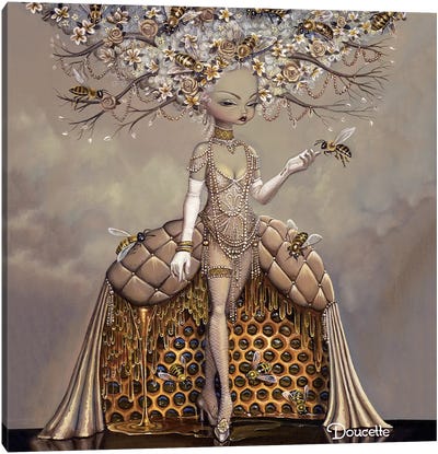 The Gift Of Honey Canvas Art Print - Pop Surrealism & Lowbrow Art