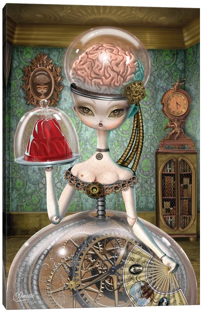 Artificial Intelligence Canvas Art Print - Whimsical Steampunk