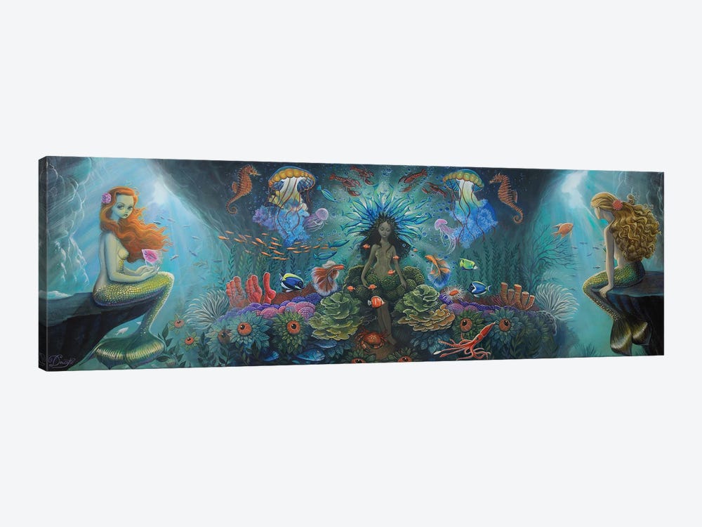 Salacia And The Oceanids by Bob Doucette 1-piece Canvas Art