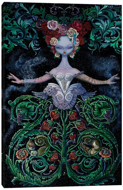 Gaia Canvas Art Print - Leaf Art