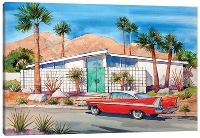 Too Hot 2 Handle Canvas Art Print - Palm Springs Art
