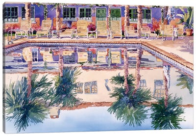 Cool Pool Canvas Art Print - Swimming Pool Art