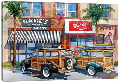 Back To Blackies Canvas Art Print - Bill Drysdale