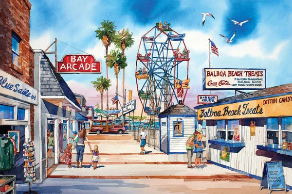 Fine Art Print: Balboa Fun Zone by Bill Drysdale