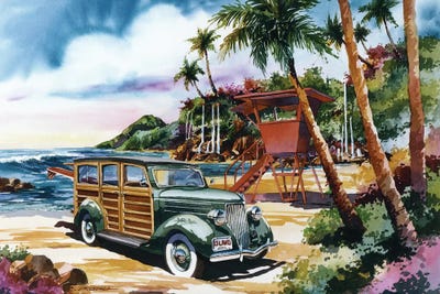 Island Woodie by Bill Drysdale canvas print