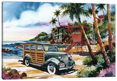 Island Woodie Canvas Art Print - Bill Drysdale