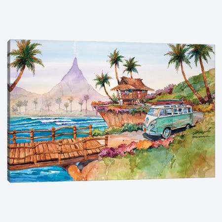 Tropical Trippin Canvas Print #BDR116} by Bill Drysdale Canvas Art Print