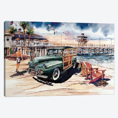 Woodie In Paradise Canvas Print #BDR118} by Bill Drysdale Canvas Artwork