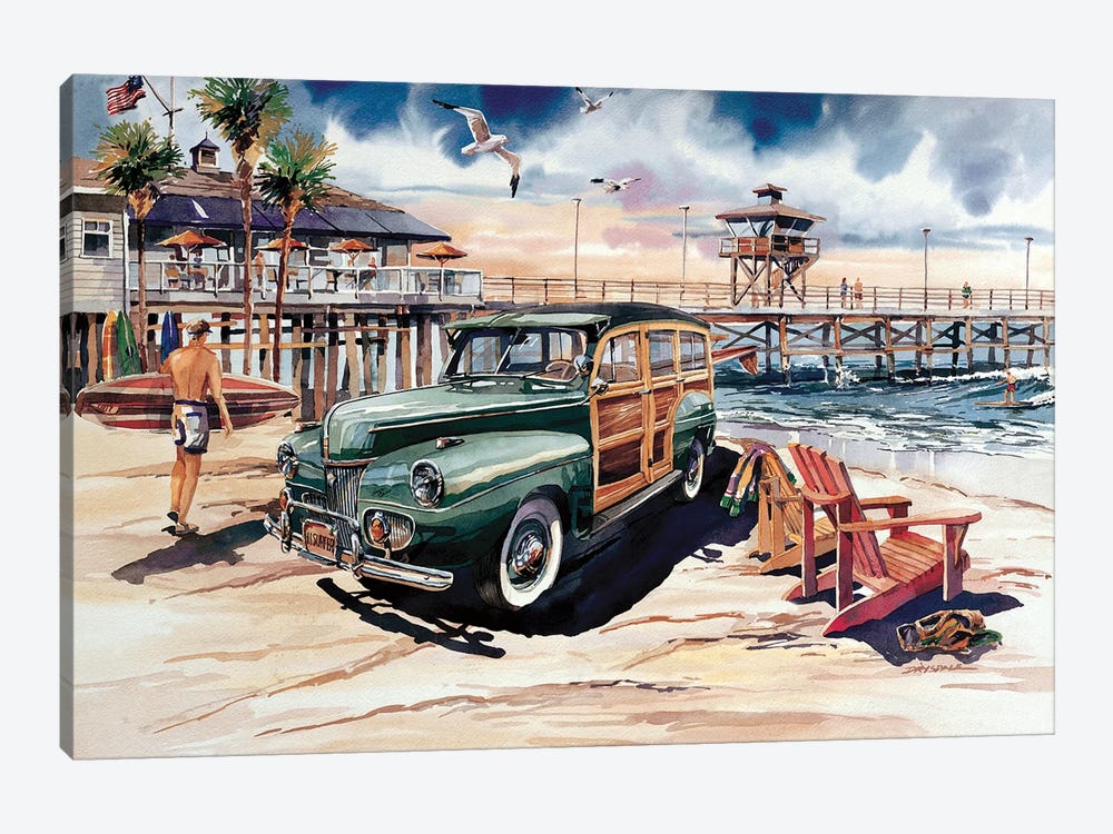 Woodie In Paradise by Bill Drysdale 1-piece Canvas Wall Art