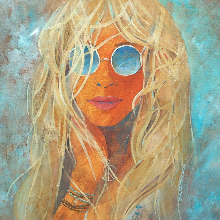 Blonde Hippie Girl