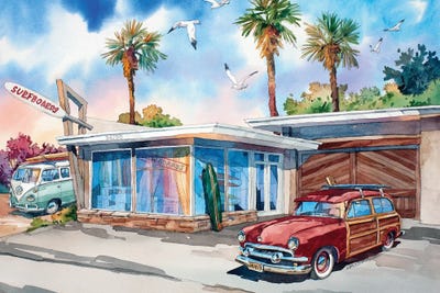 Hobie Surf Shop by Bill Drysdale multi panel art