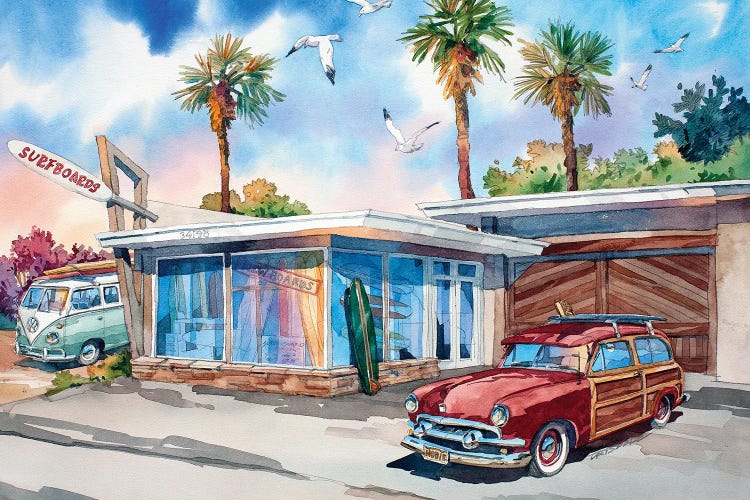 Hobie Surf Shop by Bill Drysdale wall art