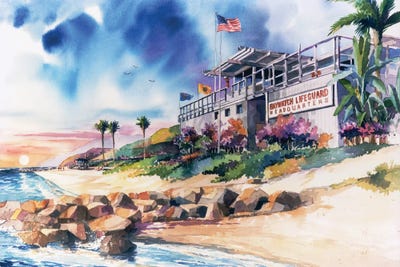 Baywatch Headquarters by Bill Drysdale multi panel art