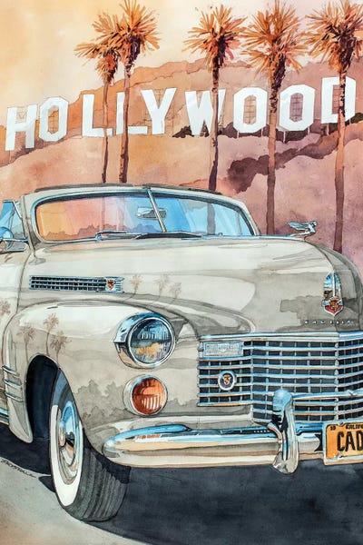 Hollywood Caddy by Bill Drysdale canvas print
