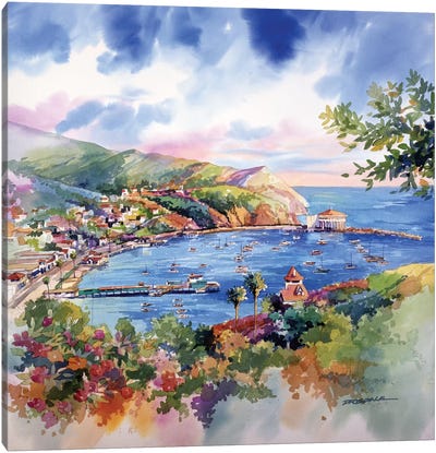 Avalon Catalina Canvas Art Print - Island Art