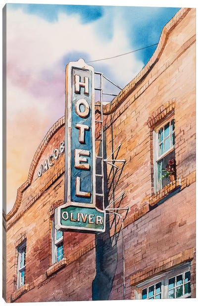 Hotel Oliver Canvas Art Print - Bill Drysdale