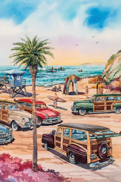 Ford: Moonlight Beach Woodies by Bill Drysdale