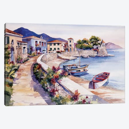Nafpaktos Greece Canvas Print #BDR33} by Bill Drysdale Art Print