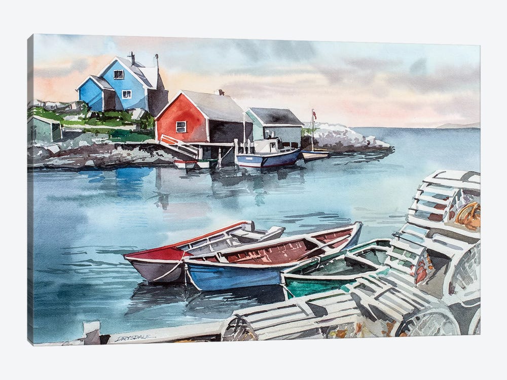 Peggys Cove by Bill Drysdale 1-piece Canvas Print