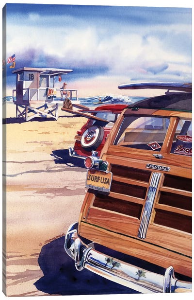 Surf USA Canvas Art Print - Bill Drysdale