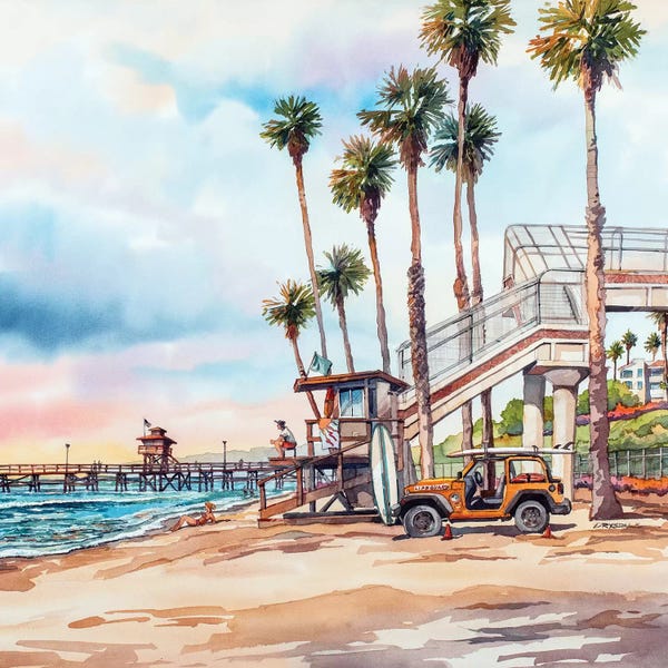 Large Coastal Art - Canvas Prints: T Street by Bill Drysdale