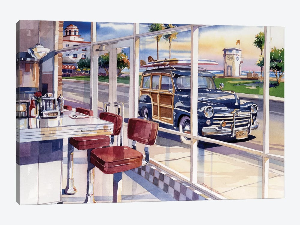 The Diner by Bill Drysdale 1-piece Art Print
