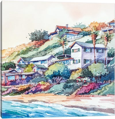 Along The Coast Canvas Art Print - Bill Drysdale