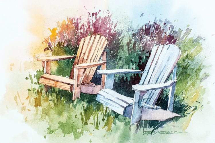 Garden Chairs by Bill Drysdale wall art