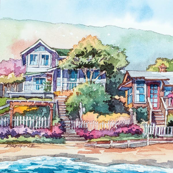 Coastal Villages & Towns: High Tide by Bill Drysdale