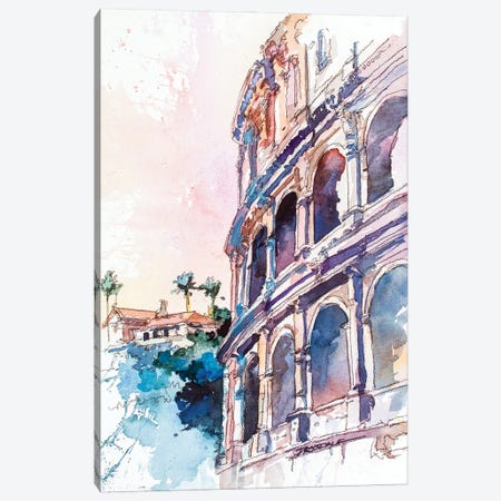 Roman Colosseum Canvas Print #BDR66} by Bill Drysdale Canvas Art Print