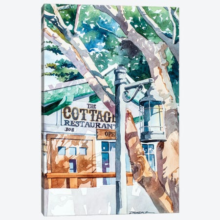 The Cottage Restaurant Canvas Print #BDR70} by Bill Drysdale Art Print