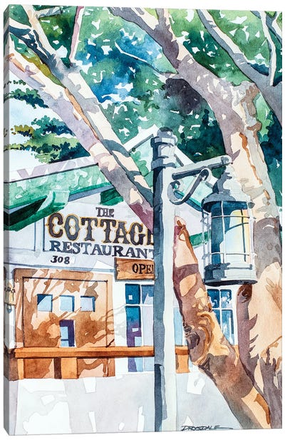 The Cottage Restaurant Canvas Art Print - Bill Drysdale