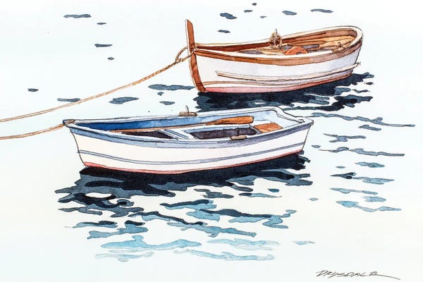 Liguria: Vernazza Boats by Bill Drysdale