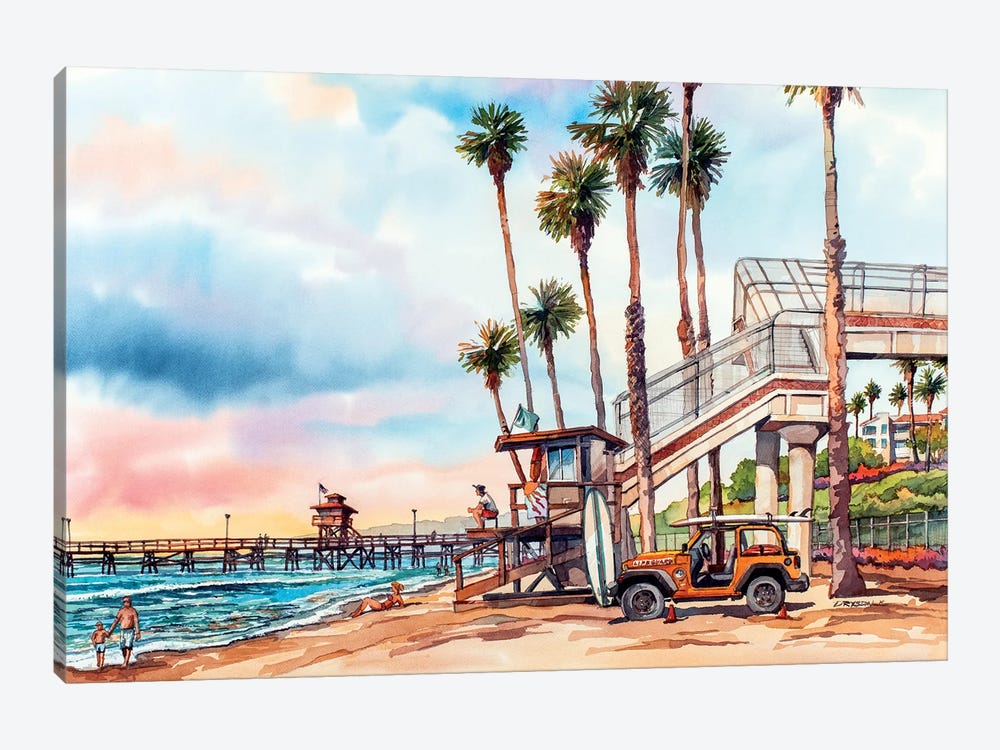 T Street San Clemente by Bill Drysdale 1-piece Canvas Art