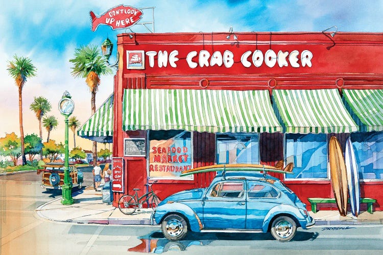 Crab Cooker by Bill Drysdale canvas print