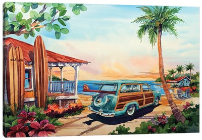 Surfer's Paradise Canvas Art Print - Bill Drysdale