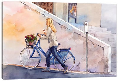 Gelato And Flowers Canvas Art Print - Bill Drysdale