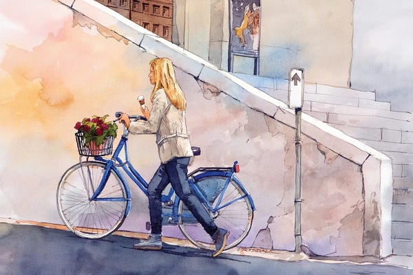 La Dolce Vita: Gelato And Flowers by Bill Drysdale