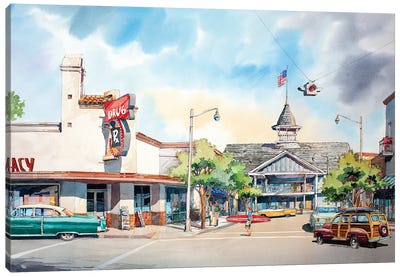 Balboa Pavilion Canvas Art Print - Bill Drysdale
